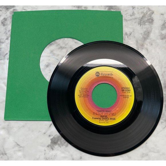 Rufus with Chaka Khan Hollywood / Earth Song 45 Disco Soul 1977 ABC Records - Picture 5 of 6